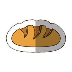 color nomal bread icon, vector illustraction design image