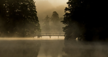 Bridge at mist