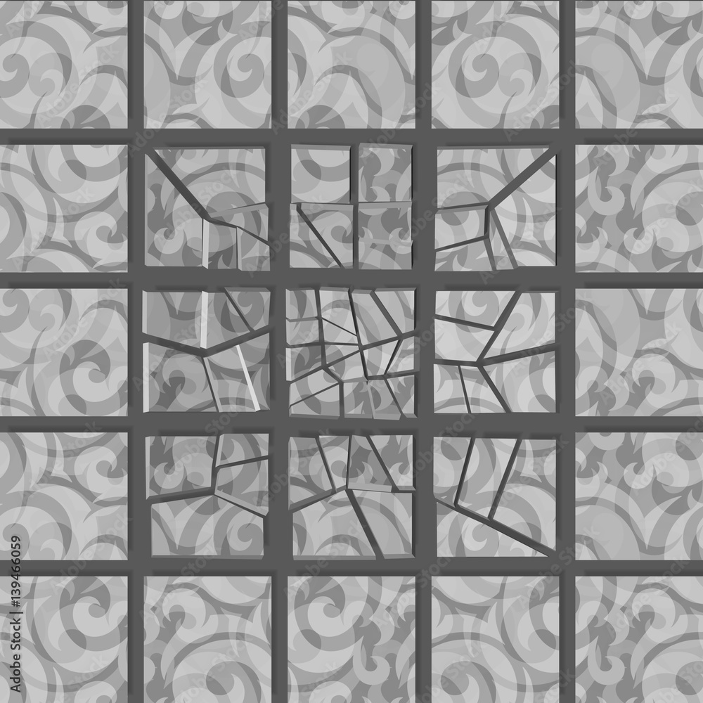Poster abstract 3d geometric background. white seamless texture with shadow. simple clean white background 