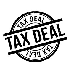 Tax Deal rubber stamp. Grunge design with dust scratches. Effects can be easily removed for a clean, crisp look. Color is easily changed.