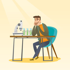 Student working at laboratory class.