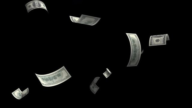 Money falling dollar banknotes on a transparent background.
File format - mov. Codeck-PNG+Alpha
