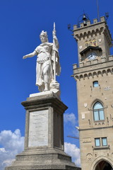 Fototapeta na wymiar Statue of Liberty in San Marino, Italy
