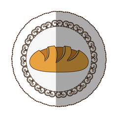 emblem color nomal bread icon, vector illustraction design image