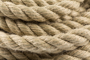 Old rope close up