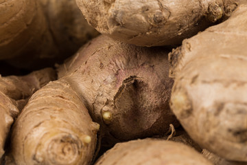 heap of ginger root