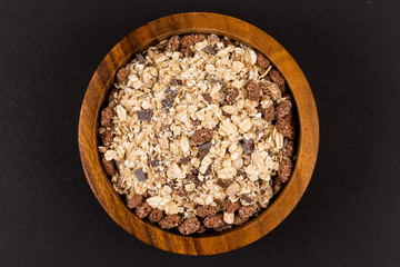 Healthy oat granola muesli cereals
