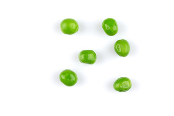 Pile of green wet pea