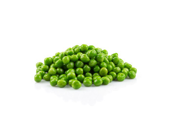 Pile of green wet pea