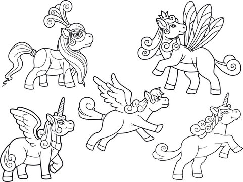cute little pony set of images