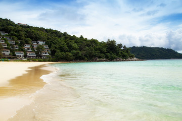 Beautiful beach in Thailand, Asia. Summer concept.