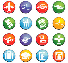 airport icon set