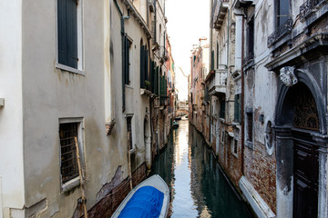 View of a canal in Venice, Italy