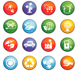 alternative energy icon set