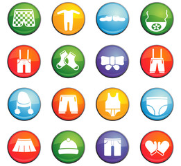 Fototapeta premium baby clothes icon set