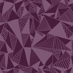 Seamless texture with triangles, mosaic endless pattern.