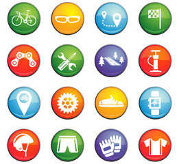 bicycle icon set