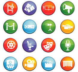 cinema icon set