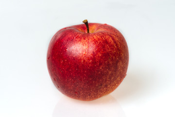 One red apple isolated
