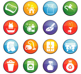 cleaning icon set