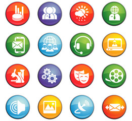 communication icon set