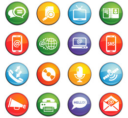 communication icon set