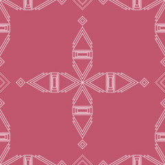 EPS10 file. Seamless floral geometric pattern. Vintage background.