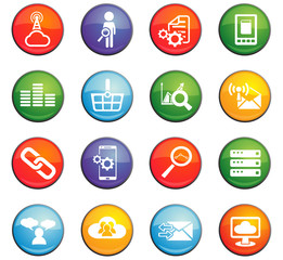 data analytic icon set