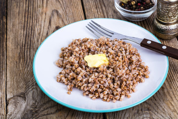 Buckwheat porridge with butter