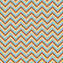 Seamless chevron pattern with light blue brown and pink lines. Vector illustration.  Background for dress, manufacturing, wallpapers, prints, gift wrap and scrapbook. 
