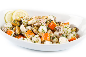 Seafood Salad with parsley