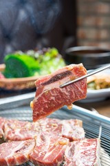 korean-style braised short rips. LA galbi.