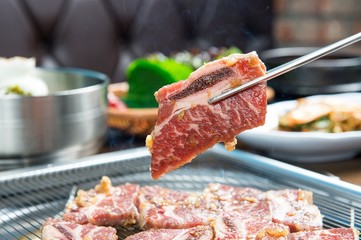 korean-style braised short rips. LA galbi.