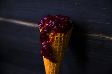 ice-cream on the table