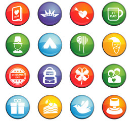 holidays icon set
