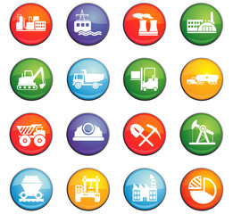 Fototapeta premium industry icon set