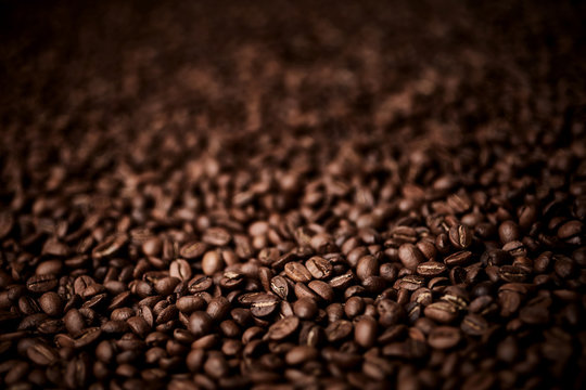 Fototapeta Roasted coffee beans background