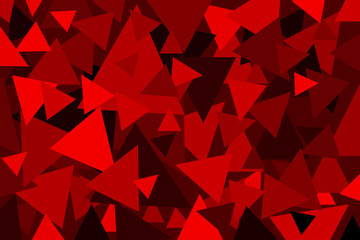 Naklejka premium Triangle - red geometric vector background