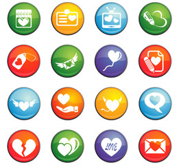 Fototapeta premium love icon set