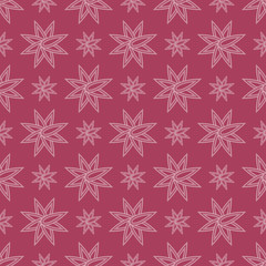 EPS10 file. Seamless floral geometric pattern. Vintage background.