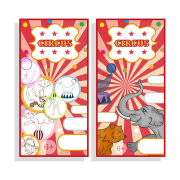Design Of Tickets To The Circus