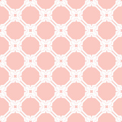 Fototapeta premium Classic seamless vector pattern. Traditional orient ornament. Classic vintage pink and white background