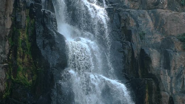 Slow motion video of Haew Narok Waterfall.It is the biggest waterfall in Khao Yai National Park,Thailand. Full HD stock footage.
