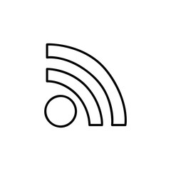 monochrome contour with wifi icon vector illustration