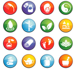 Fototapeta premium spa icon set