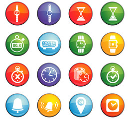 time icon set