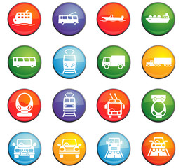 transport icon set