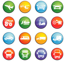 transport icon set