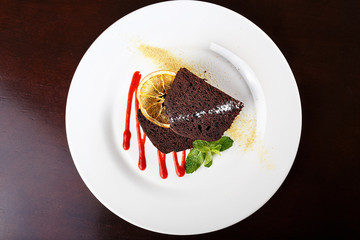 piece of chocolate pie