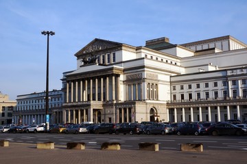 Fototapeta na wymiar Grand Theatre and National Opera in Warsaw, Poland